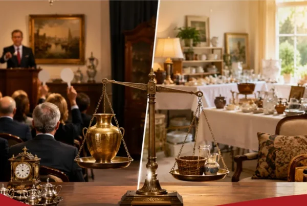 estate auction vs estate sale | Red Check Auctions