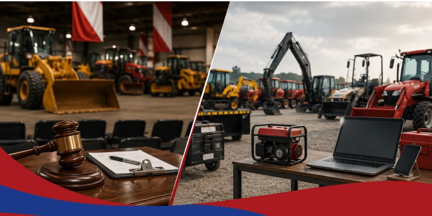 Machinery Auctions vs. Marketplaces | Red Check Auctions