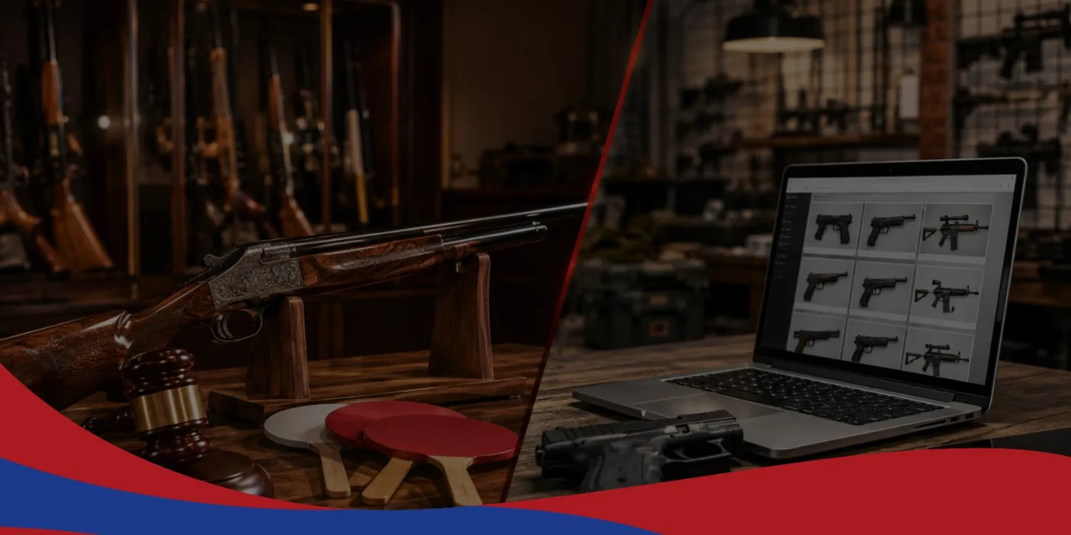 gun runners auction | Red